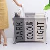 TOTOCAN 3-Section Laundry Hamper with Foldable Aluminum Frame – Durable, Lightweight, and Spacious Laundry Organizer