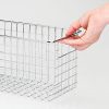mDesign Farmhouse Decor Metal Wire Food Storage Organizer, Bin Basket