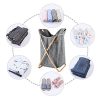 Hosroome Bamboo Laundry Hamper Laundry Baskets with Handles Waterproof