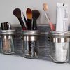 Rustic Mason Jar Bathroom Organizer – Wall-Mounted Storage Rack for Toothbrushes, Makeup & More (Handmade & Distressed)