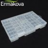 ERMAKOVA 27.5cm Hard Plastic Transparent Battery Organizer Battery