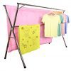 exilot Heavy Duty Stainless Steel Laundry Drying Rack for Indoor Outdoor,Foldable Easy Storage Clothes Drying Rack, Free of Installation Adjustable Garment Rack.