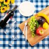 Blue Plastic Tablecloth Roll - 98 Feet x 54 Inches Disposable Table Cover