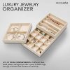 Elegant Jewelry Trays Set of 3 Stackable Jewelry Organizer Tray