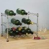 Seville Classics 12-Bottle Stackable Wine Rack, 11.5-inch by 17.5-inch by 12-inch