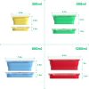 Silicone Food Storage Containers - Set of 4 Collapsible Containers with Airtight Lids for Meal Prep, Lunch Boxes, and Kitchen Organization