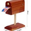 Hearthside Classics Handcrafted Cedar Mailbox Stamp Roll Dispenser