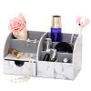 UnionBasic Office Desk Organizer - Multifunctional PU Leather Desktop Storage