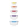 Joseph Joseph Nest Lock Plastic Food Storage Container Set with Lockable Airtight