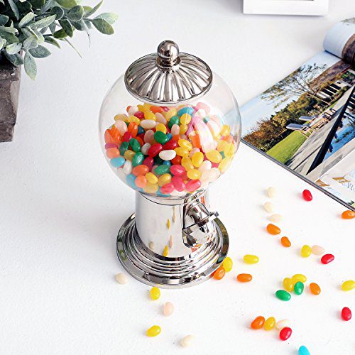 Vintage-Style Gumball Machine – Fun and Practical Desktop Candy Dispenser with Clear Acrylic Globe 🍬✨