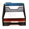Mind Reader 2MESHBOX5-BLK Mesh Desk Organizer 5 Trays Desktop Document