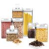Shazo Airtight Container Set for Food Storage - 7 Piece Set + 18 Chalkboard Labels