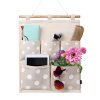 Wall Door Cloth Hanging Storage Bag Case 5 Pocket Home Organizer