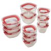 Easy Find Lids Glass Food Storage Containers - 22-Piece Set with OnePress Seal for Freshness