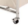 Seville Classics Mobile Double Bag Compact Laundry Hamper Sorter Cart