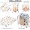 Sorbus Desk Organizer Set, 5-Piece Desk Accessories Set Includes Pencil Cup