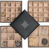 Glenor Co Earring Organizer Tray - 4 Stackable Trays Lid