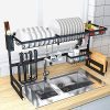Dish Drying Rack Over Sink Display Stand Drainer Stainless Steel Kitchen