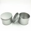 Dia.10*7.5cm New Arrival silver round tea tin box candy storage box