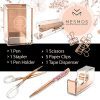 Rose Gold Desk Supplies Set - Empowering 10-Piece Office Accessory Kit for Women