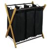 Oceanstar Bamboo 3-Bag Laundry Sorter