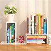 Wooden-Life Wood Adjustable Desktop Storage Organizer Display Shelf Rack
