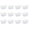 Sterilite 12458012 1.5 Bushel/53 Liter Rectangular Laundry Basket, White, 12-Pack