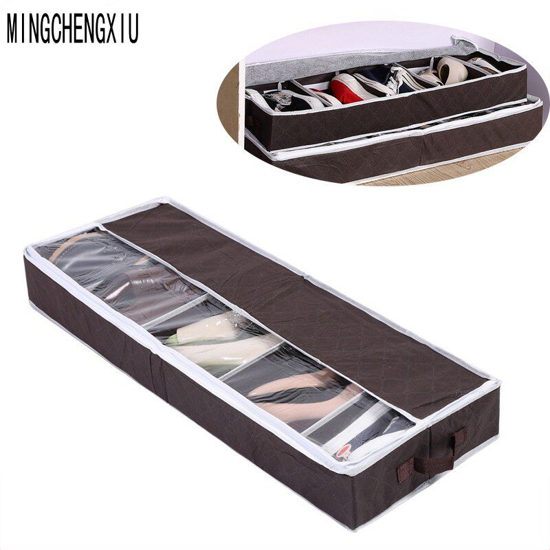 High quality Non-woven shoe bag storage boxes Wall cabinet closet organizer shoes boite de rangement container shoe storage box