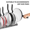 7+ Pans BetterThingsHome Expandable Pan Organizer Rack