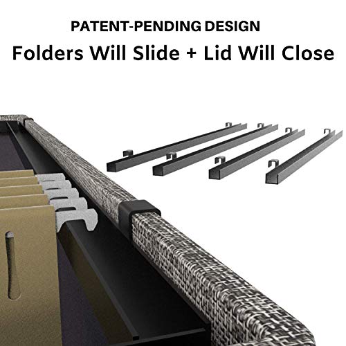 File Boxes for Hanging Files | Decorative Filing Organizer