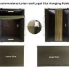 File Boxes for Hanging Files | Decorative Filing Organizer