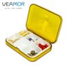 VEAMOR 4pcs/set Mini Medical Kit Storage Boxes Plastic Portable Four/Six Grids Storage Box Buckle Design Storage Boxes WB1469