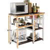 Soges 3-Tier Kitchen Baker's Rack Utility Microwave Oven Stand Storage Cart