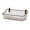 Spectrum Diversified Vintage Wall Mount Storage Basket, 11" x 4" x 4", Bronze