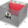 Neat Life Mesh Office File Organizer Storage Box with Side Hanging Rails