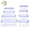 Deik Food Storage Containers, BPA-Free Plastic Food Container Set with Locking Lids-Keep Food Fresh with Airtight Seal, Safe for Dishwasher, Freezer, Microwave, 8-Piece Set, FDA Approved