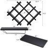 Giantex Set of 5 Wall Mount Wine Rack Set w/Storage Shelves and Glass Holder