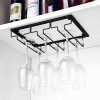DEFWAY Wine Glass Rack - Under Cabinet Stemware Wine Glass Holder Glasses