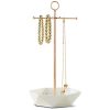 Laura Ashley Jewelry Organizer Necklace and Earring Holder for Women