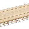 Whitmor Supreme Sink Shelf - Multiuse Organizer - Wood and Chrome