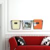 Set of 3 Wall Mounted Rustic Black Metal Wire Mail Sorter/Magazine Rack