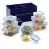 Piece Glass Food Storage Container Set - BPA Free - Use for Home