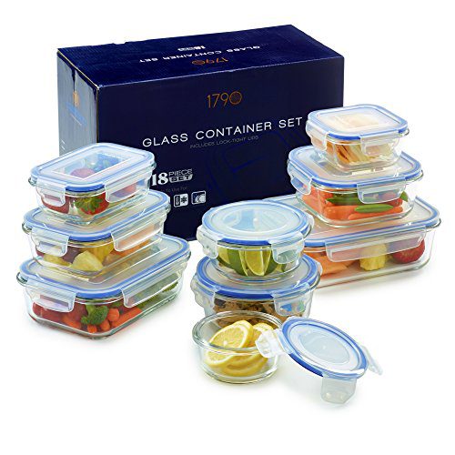 Piece Glass Food Storage Container Set - BPA Free - Use for Home