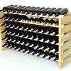 Modular Wine Rack Beachwood 48-144 Bottle Capacity 12 Bottles Across