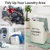 WOWLIVE Large Rolling Laundry Hamper Basket Wheels Durable Dirty Clothes