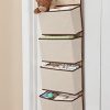 Delta Children 4 Pocket Over The Door Hanging Organizer, Beige