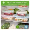 Glass Food Storage Containers with Lids - 6 Pack, 2 Sizes (35 Oz, 12 Oz)