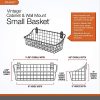 Spectrum Diversified Vintage Wall Mount Storage Basket, 11" x 4" x 4", Bronze