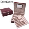 Rectangle Pu Leather Luxury Jewelry Storage Box Casket Quickdone Multideck