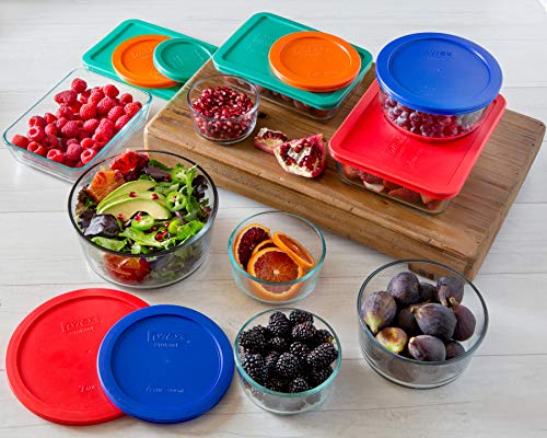 Pyrex Simply Store Glass Rectangular and Round Food Container Set